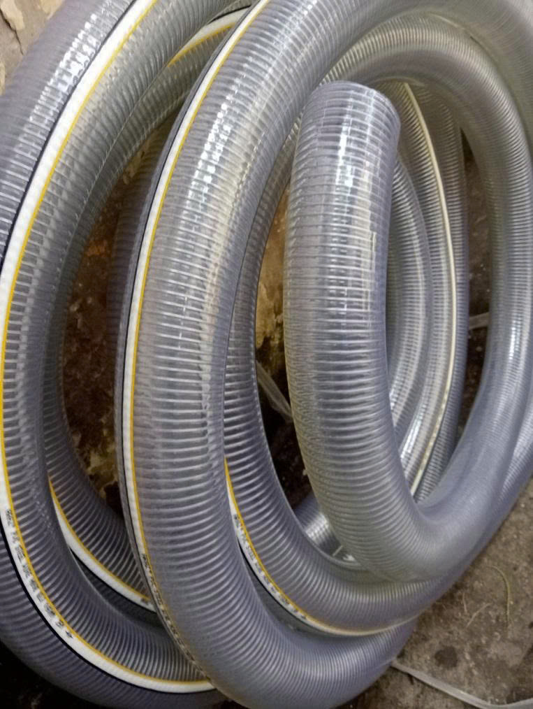 Ống hút bui lõi thép trong suốt